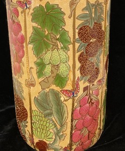 Tall Gold Asian Vase