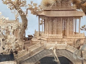 Diorama of Asian Landscape