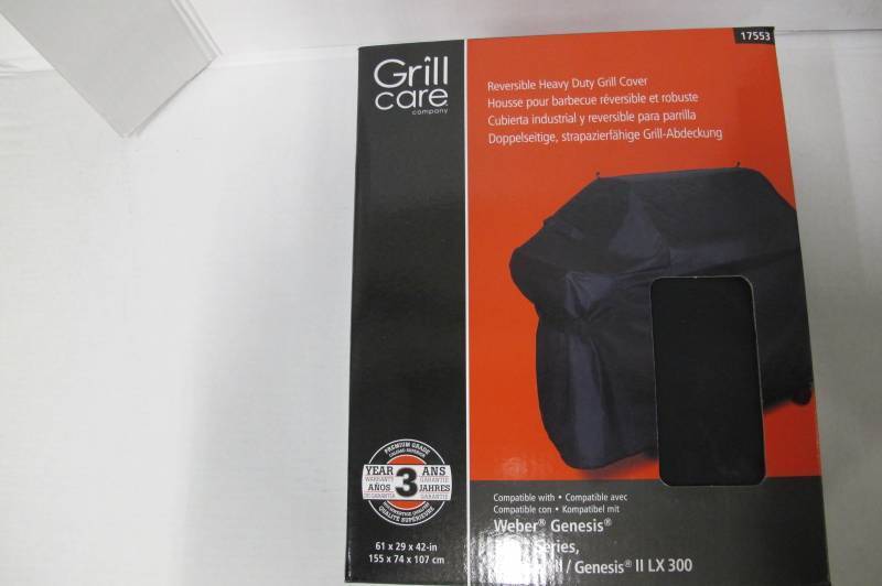 lot 10 image: Grill Care 17553 61 Deluxe PVCPoly Grill Cover for Weber Genesis Grills