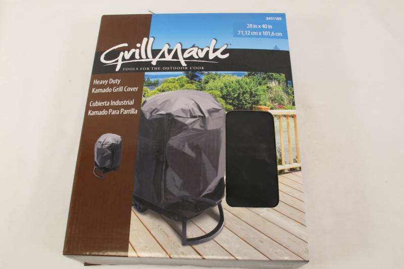 lot 20 image: Grillmark Heavy Duty Universal Kamado Grill Cover - 28x40 Black