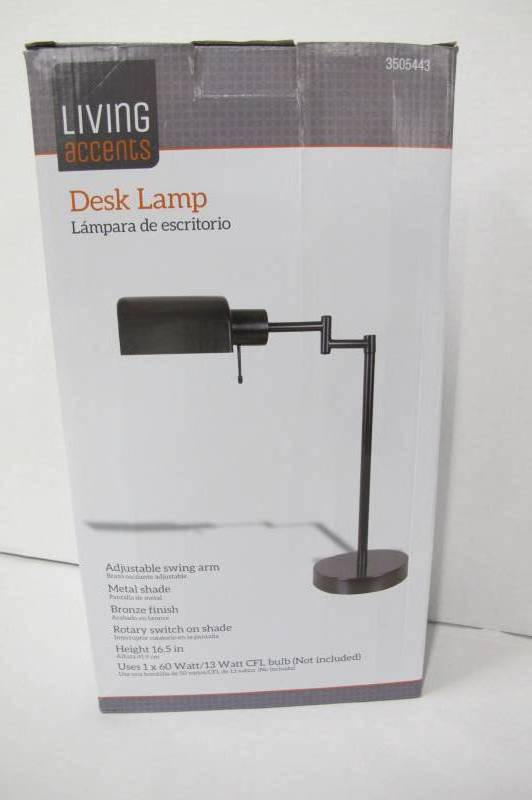 lot 30 image: Desk Lamp Bronze