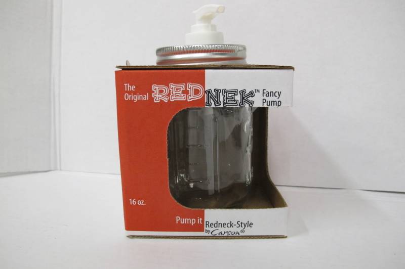 lot 4 image: Carson Home Accents 22228 The Original Red Nek Fancy Pump Soap Dispenser, 16-Ounce