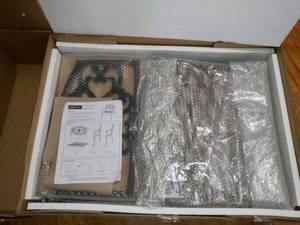 lot 88 image: Sanibel Black Stationary Cast Aluminum Outdoor Dining Chair (2-Pack) by HOMESTYLES - open box never used