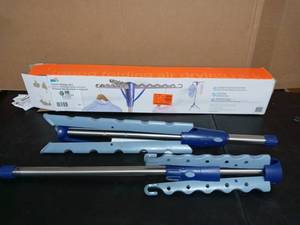 lot 17 image: Tripod Clothes Drying Rack, Blue by Honey-Can-Do- open box never used
