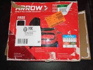 lot 37 image: 6 in. Electric Stapler and Brad Nailer by Arrow- open box never used