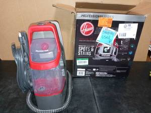 lot 47 image: Professional Series Spotless Portable Carpet Cleaner & Upholstery Spot Cleaner by Hoover- slightly used