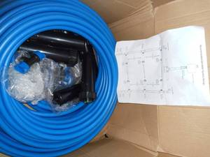 lot 76 image: 2-Zone In-Ground 12 in. Sprinkler System with Hose Faucet Timer by Orbit- open box never used