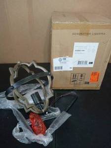 lot 85 image: Socorro 1 -Light Stardust Transitional Mini Pendant by Sea Gull Lighting - open box never used