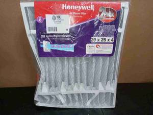 lot 69 image: 20 in. x 25 in. x 4 in. Pleated Air Filter FPR 8 (2-Pack) by Honeywell Home- bit damaged