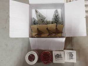 2-Candy Cane Fences, 2-Candy Cane Benches, 3-Fur Trees