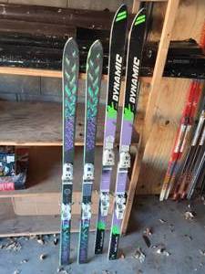 2-Pair Down Hill Skis (Dynamic & K-2) Youth Size