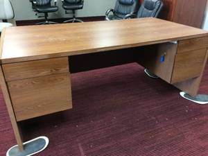 lot 10 image: OLD SCHOOL DESK - HEAVY AND IN GREAT CONDITION