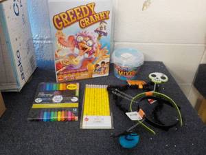 lot 14 image: Greedy Granny, Bic Colored Pens and...