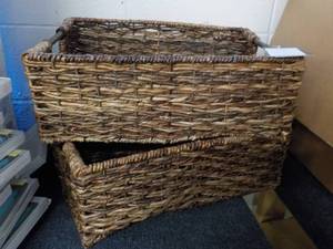 lot 61 image: Set of 2 Threshold Storage Baskets...