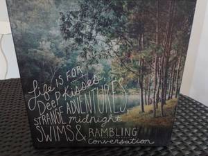 lot 81 image: Life is for Deep Kisses Wall Dcor...