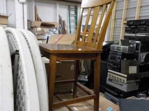 lot 145 image: Wood Bar Stool...