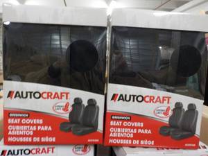 lot 192 image: Lot of 2 AutoCraft Seat Covers...