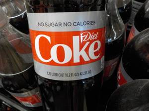 lot 258 image: 12 pack 1.25 Liter Bottles Diet Cok...
