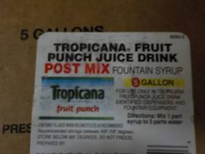 lot 268 image: 2 - 5 Gallon Tropicana Fruit Punch ...