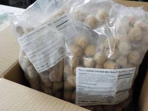 lot 283 image: 1 -5 lb. bag Frozen Fully Cooked Ch...