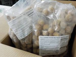 lot 286 image: 1 -5 lb. bag Frozen Fully Cooked Ch...