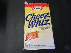lot 336 image: 6.5 lb bag Kraft Cheez Whiz needs no refrigeration till opened.  Dated 4-1 2021
