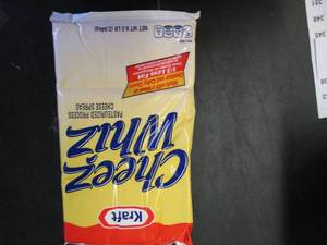 lot 343 image: 6.5 lb bag Kraft Cheez Whiz needs no refrigeration till opened.  Dated 4-1 2021