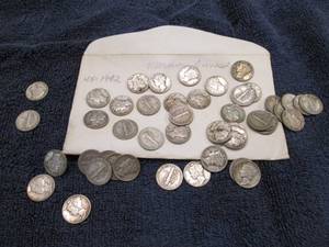 45 mercury dimes...