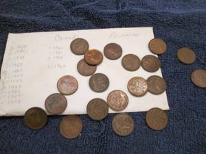 Older Canadian pennies...