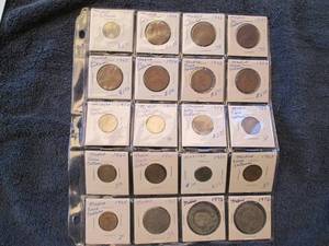 Page of coins from Mexico...