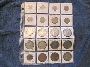 Page of coins from Mexico...