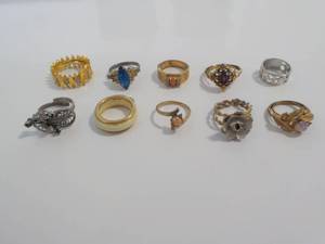 Costume jewelry rings...