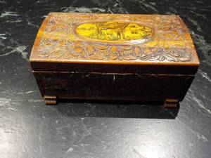 carved wood jewelry box...