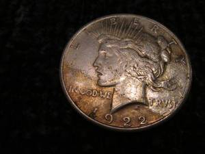 1922 S Peace Dollar...