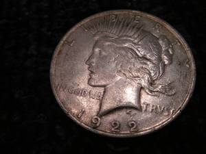 1922 D Peace Dollar...