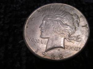 1922 S Peace Dollar...
