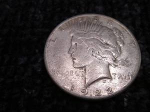 1922 S Peace Dollar...