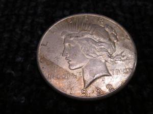 1922 S Peace Dollar...