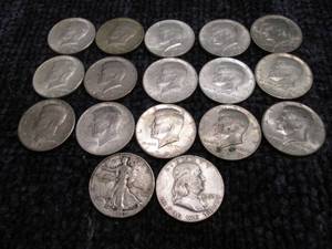 Lot of half dollars including 1940S...