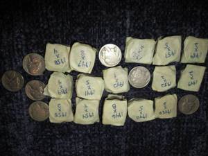 US Nickels, some sorted and counted...