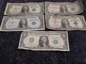 US Silver Certificates and paper mo...