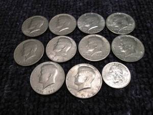 Lot of half dollars...