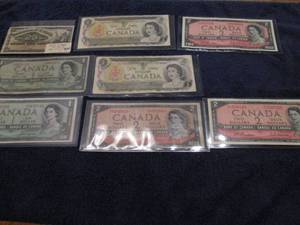 Canadian paper money...