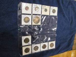 lot of foreign coins...
