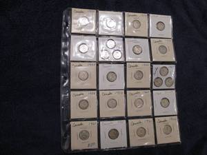 Canadian older coins, some graded...