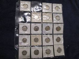 Canadian older coins, some graded...