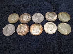 Lot of half dollars...