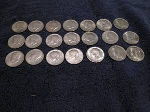 Lot of half dollars...