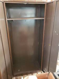 lot 8 image: Metal Storage Cabinet  Wardrobe