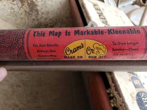 lot 47 image: Cram Vintage Geographical Map